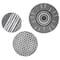 American Art Décor™ 3-Piece Dark Gray Contemporary Round 3-Piece Wall Décor Set